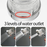 3 Modes Replaceable Panel Water Saving SPA Shower Head Set Filter Spray Nozzle High Pressure Showerheads Bathroom - EcoJoy