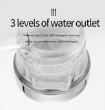 3 Modes Replaceable Panel Water Saving SPA Shower Head Set Filter Spray Nozzle High Pressure Showerheads Bathroom - EcoJoy