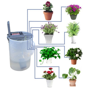 Arroseur programateur automatique plantes système de Kits d'arrosage d'irrigation goutte à goutte à la maison Micro avec le contrôleur intelligent pour le jardin, bonsaï utilisation d'intérieur - EcoJoy