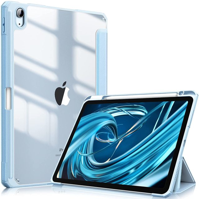 Coque pour iPad 9e Génération avec Pavé Tactile, Coque pour iPad 8e/7e  Génération, Coques pour iPad Air (3e Génération)/Pro 10,5, 